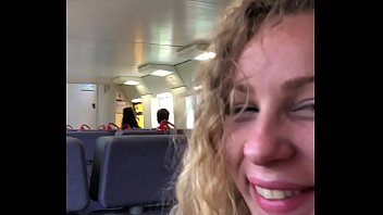Sextape Angel Emily- I suck his cock in the train until he came in my mouth then I swallow everything